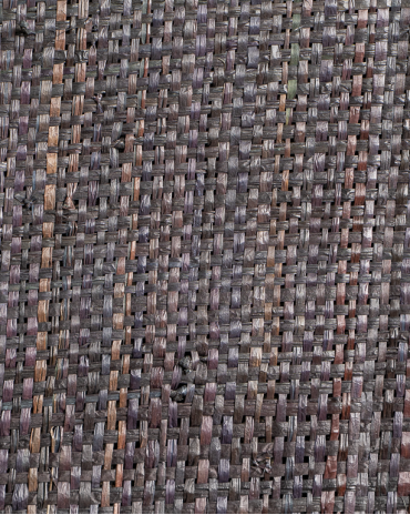 Fine-Mesh Raffia Weave Charcoal | Maison Douineau