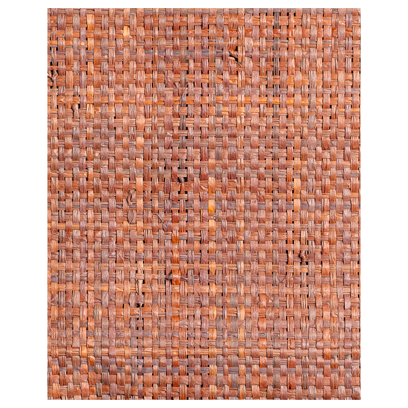 Fine-Mesh Raffia Weave Mahogany | Maison Douineau