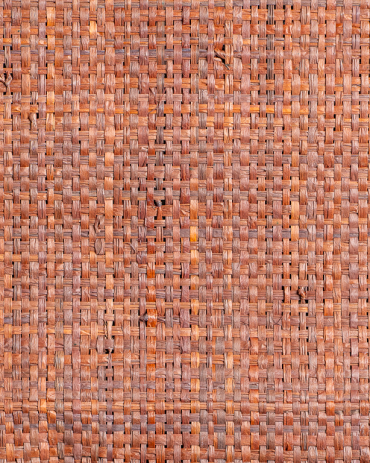 Fine-Mesh Raffia Weave Mahogany | Maison Douineau