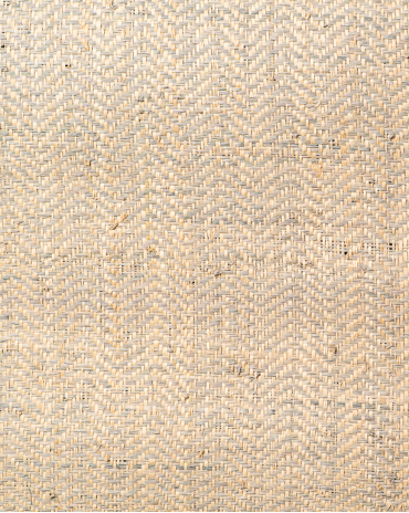Chevron Raffia Weave Linen | Maison Douineau