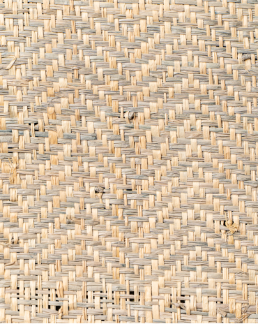 Chevron Raffia Weave Linen | Maison Douineau
