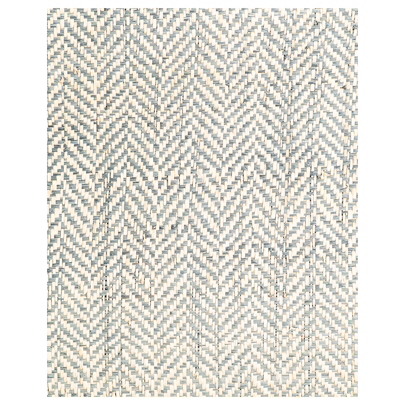Tissage Raphia Chevron Fumée | Maison Douineau