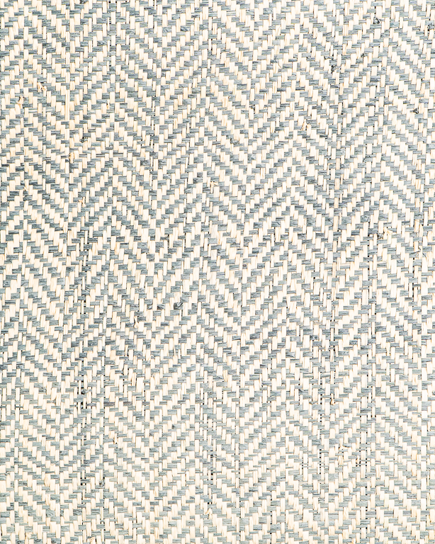 Chevron Raffia Weave Smoke | Maison Douineau