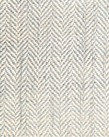 Tissage Raphia Chevron Fumée | Maison Douineau
