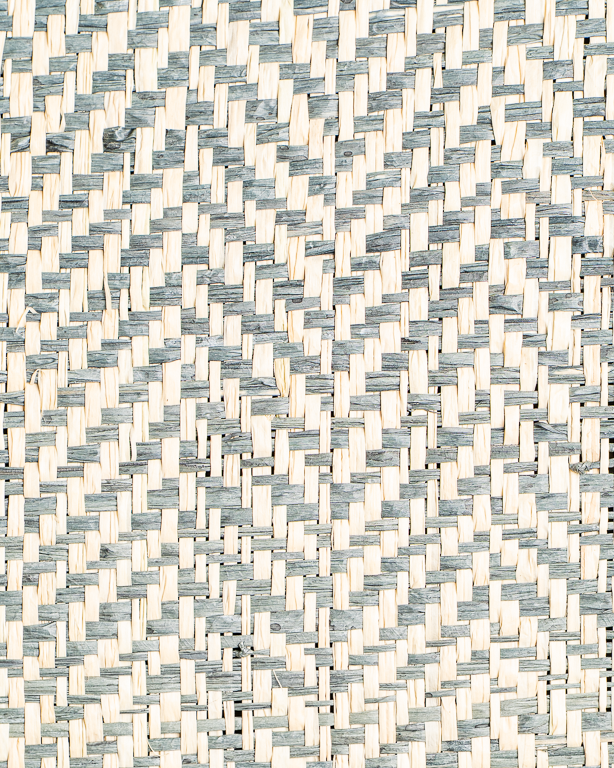 Chevron Raffia Weave Smoke | Maison Douineau