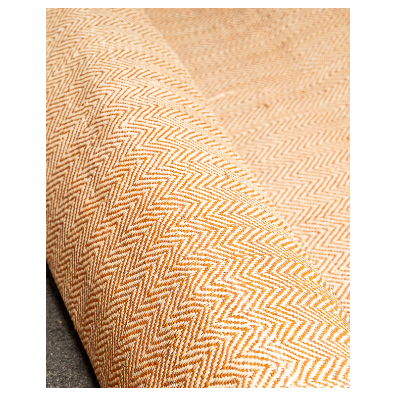 Tissage Raphia Chevron Ambre | Maison Douineau