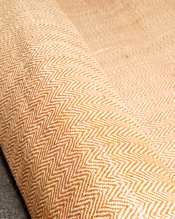 Tissage Raphia Chevron Ambre | Maison Douineau