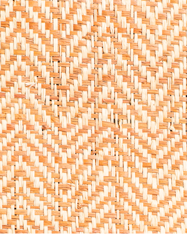 Chevron Raffia Weave Amber | Maison Douineau