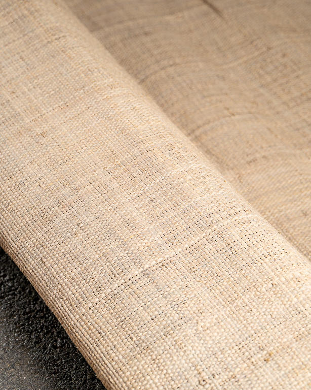 Tissage Raphia Maille Fine Naturel & Lin | Maison Douineau