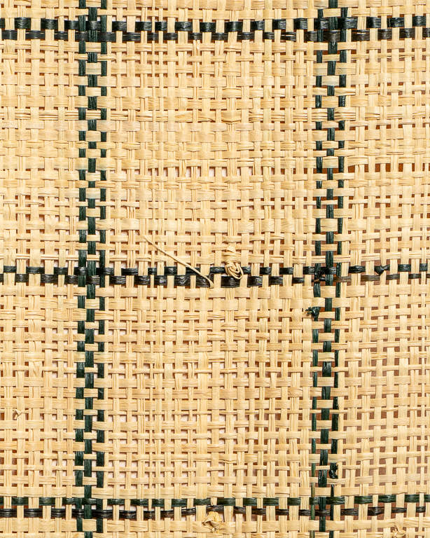 Checks Raffia Weave Black & Natural | Maison Douineau