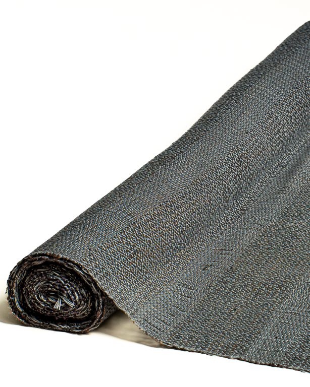 Black Cotton Raffia Weave 90 cm | Maison Douineau