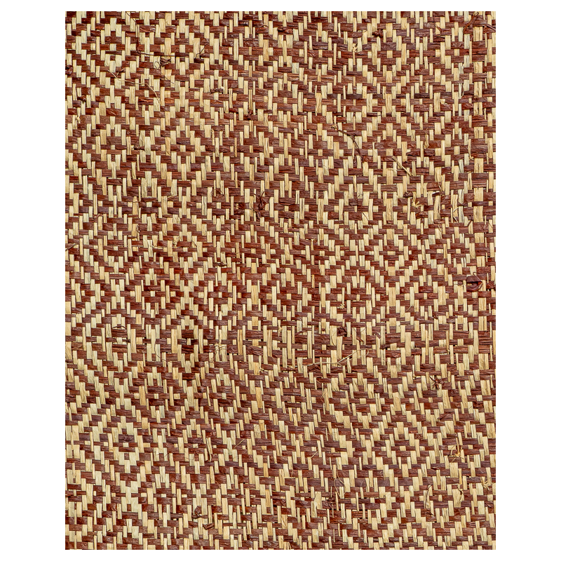 Tissage Raphia Losange Marron | Maison Douineau