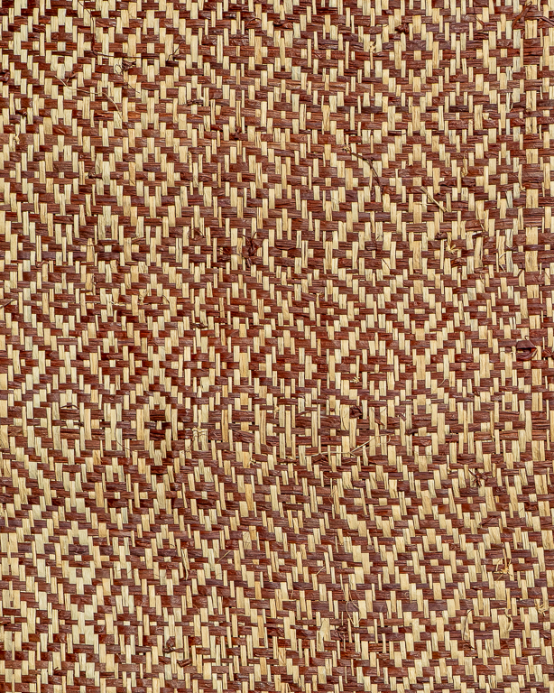 Tissage Raphia Losange Marron | Maison Douineau