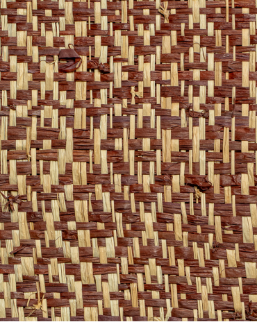 Diamond Raffia Weave Brown | Maison Douineau