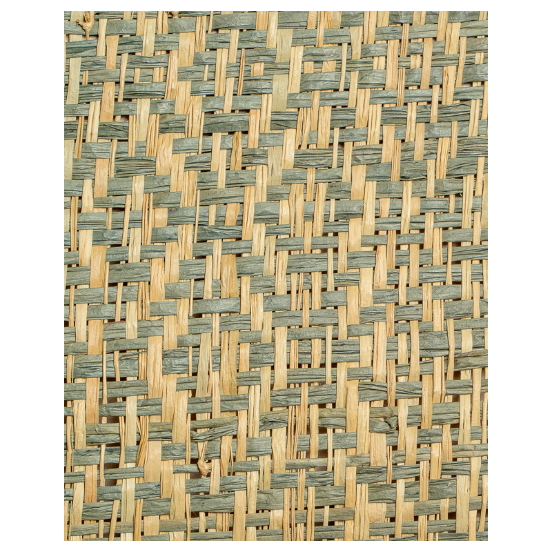 Tissage Raphia Losange Gris | Maison Douineau