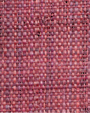 Tissage Raphia Maille Serrée Acajou | Maison Douineau