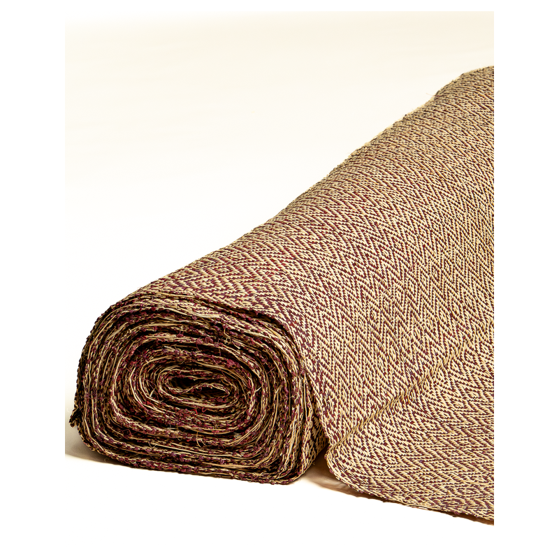 Diamond Raffia Weave Bordeaux | Maison Douineau