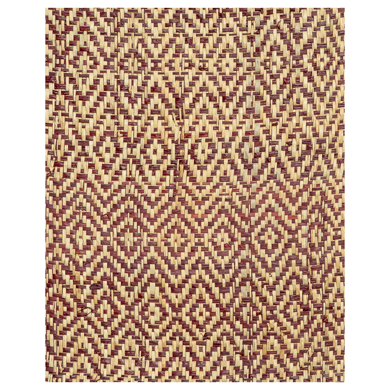 Diamond Raffia Weave Bordeaux | Maison Douineau