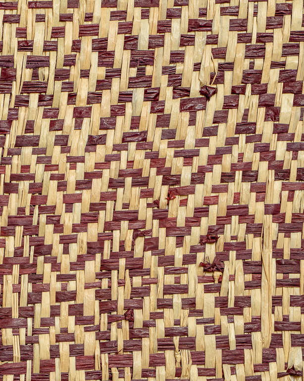 Tissage Raphia Losange Bordeaux | Maison Douineau