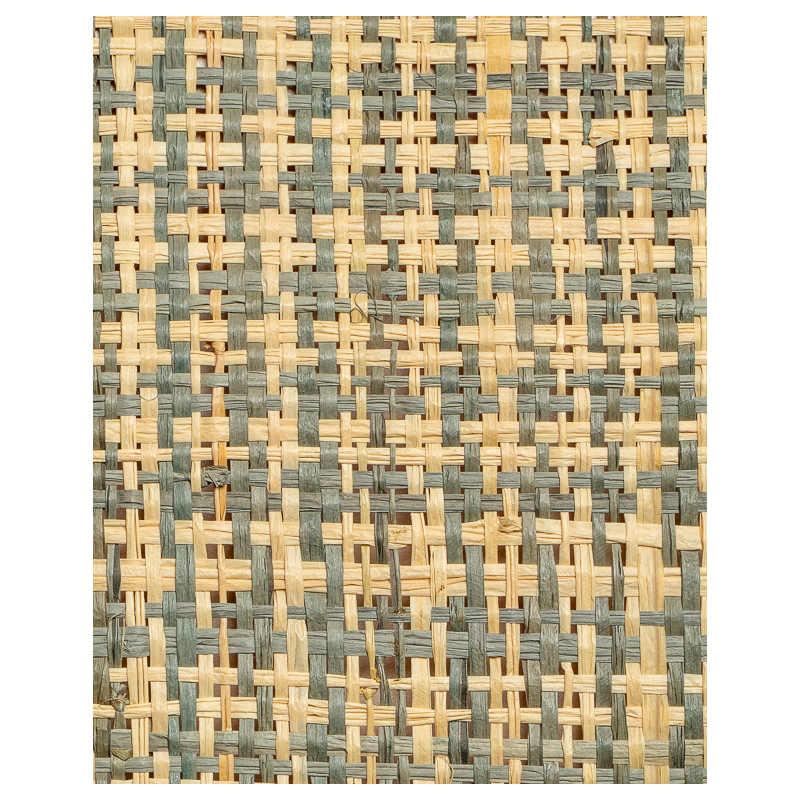 Houndstooth Raffia Weave Grey | Maison Douineau