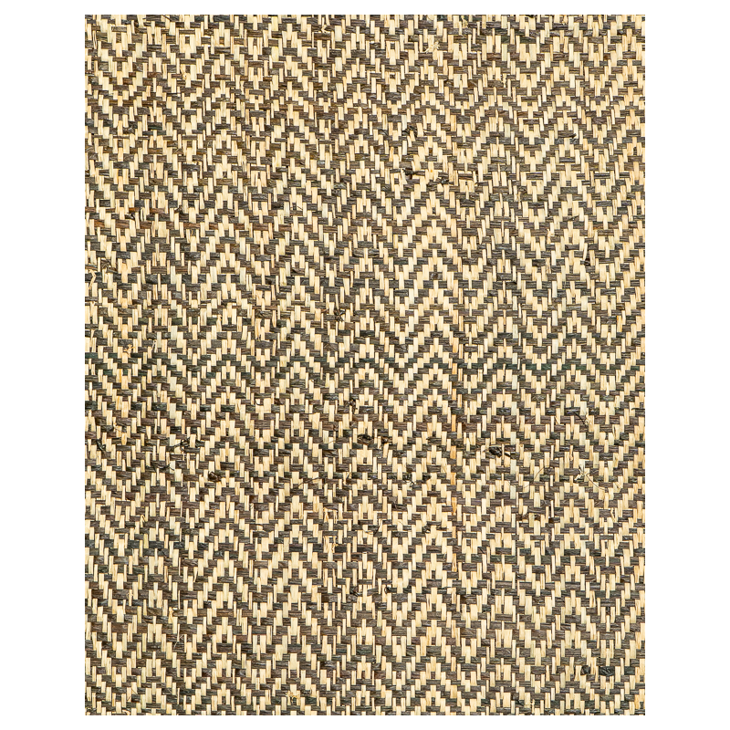 Tissage Raphia Zig Zag Naturel & Noir | Maison Douineau