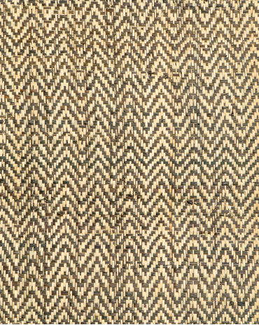 Tissage Raphia Zig Zag Naturel & Noir | Maison Douineau