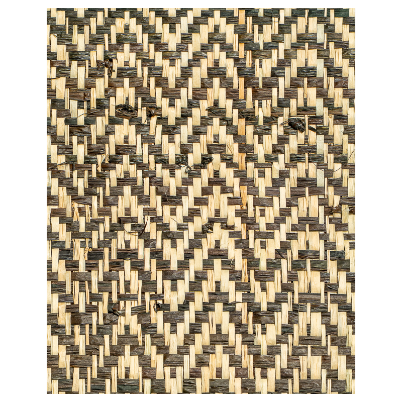 Tissage Raphia Zig Zag Naturel & Noir | Maison Douineau