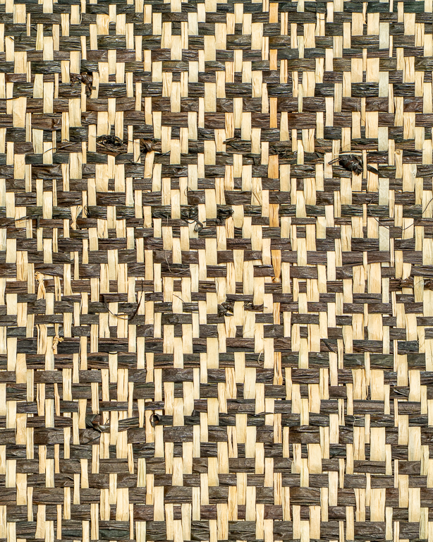 Tissage Raphia Zig Zag Naturel & Noir | Maison Douineau