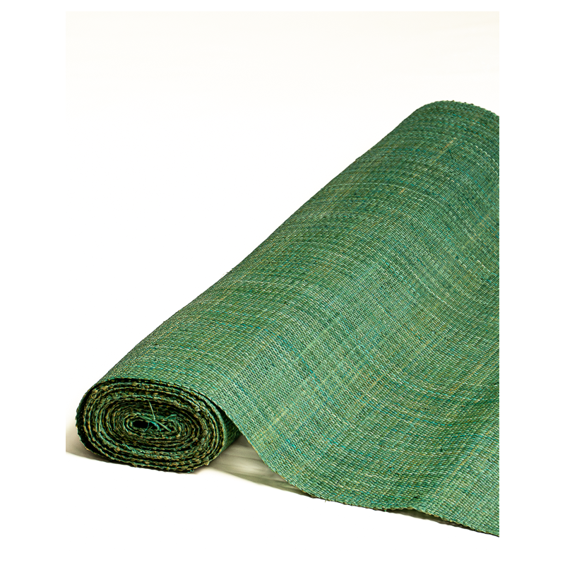 Tight-Mesh Raffia Weave Green | Maison Douineau