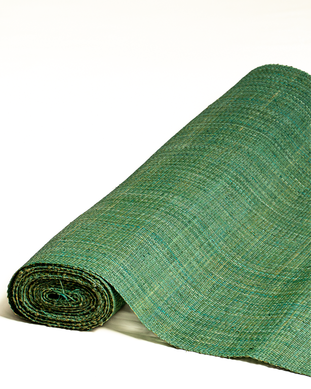 Tissage Raphia Maille Serrée Vert | Maison Douineau