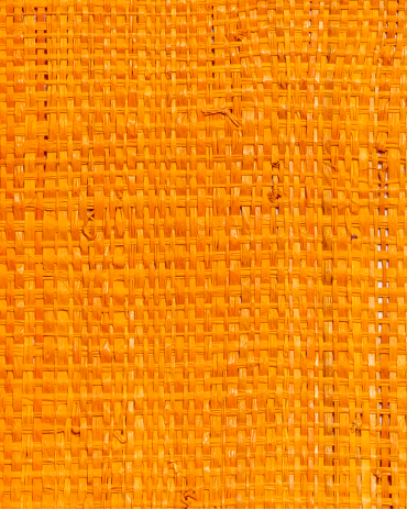 Rabane Raphia Langarana Mécanique Orange pour décoration intérieur