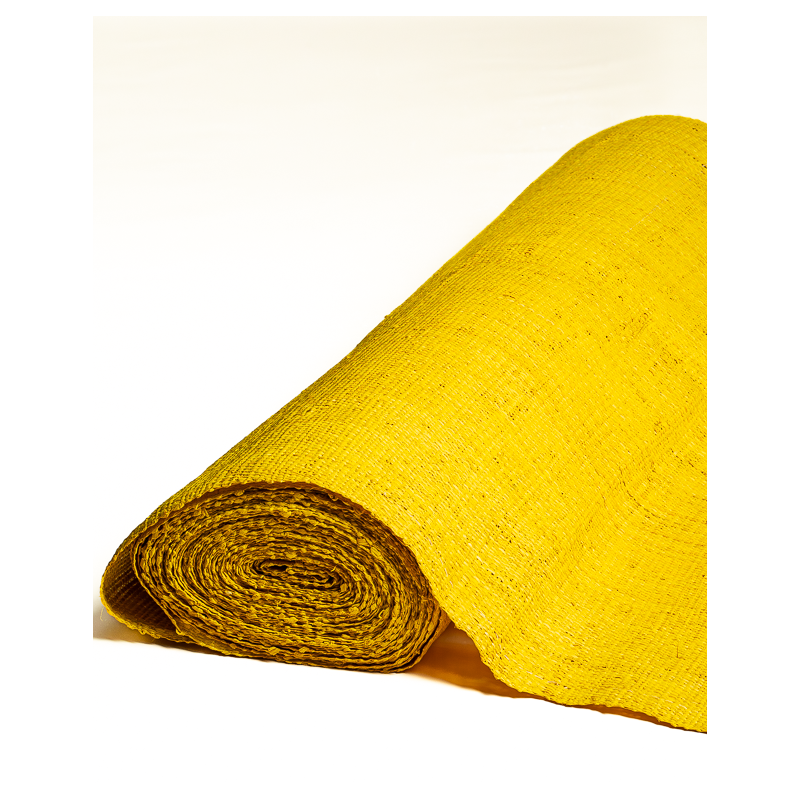 Tight-Mesh Raffia Weave Yellow | Maison Douineau