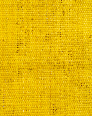 Tissage Raphia Maille Serrée Jaune | Maison Douineau