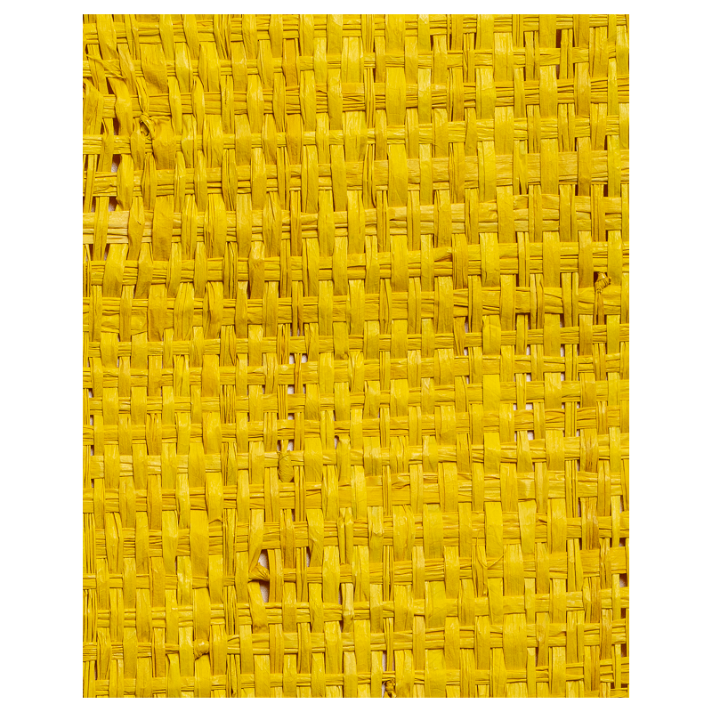 Tight-Mesh Raffia Weave Yellow | Maison Douineau
