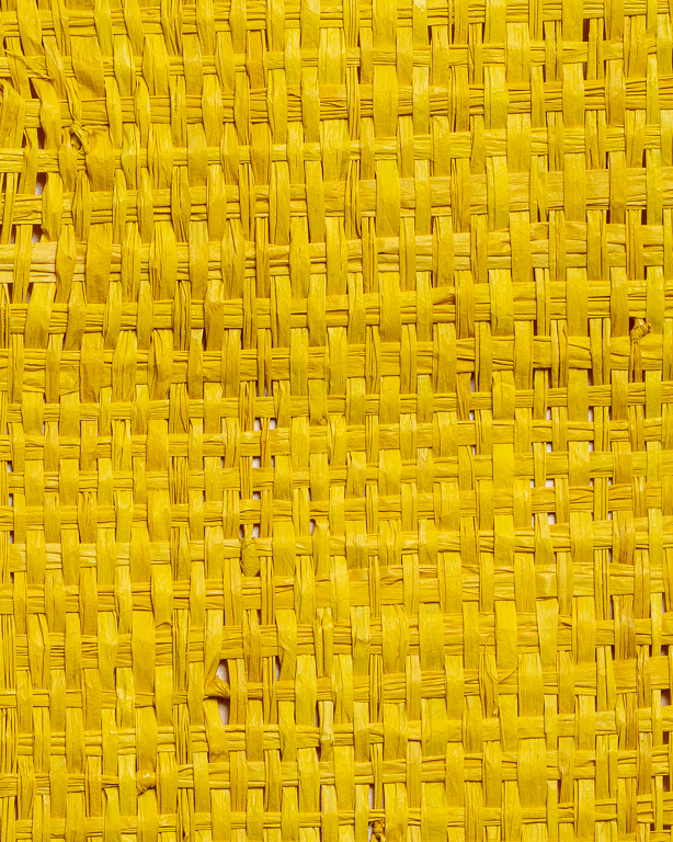 Tight-Mesh Raffia Weave Yellow | Maison Douineau