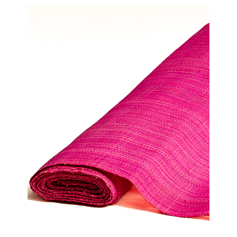 Tissage Raphia Maille Serrée Fuchsia | Maison Douineau