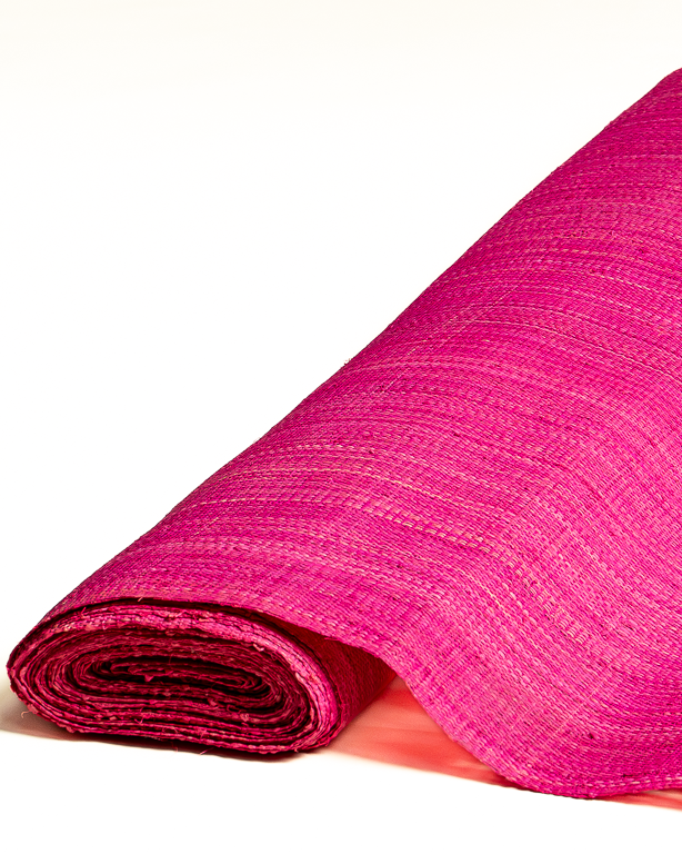 Tissage Raphia Maille Serrée Fuchsia | Maison Douineau