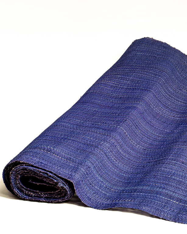 Tight-Mesh Raffia Weave Blue | Maison Douineau