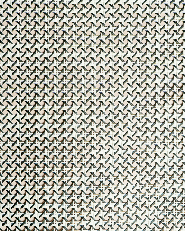 Cannage Papier 1/2 Maille Noir et Blanc | Maison Douineau