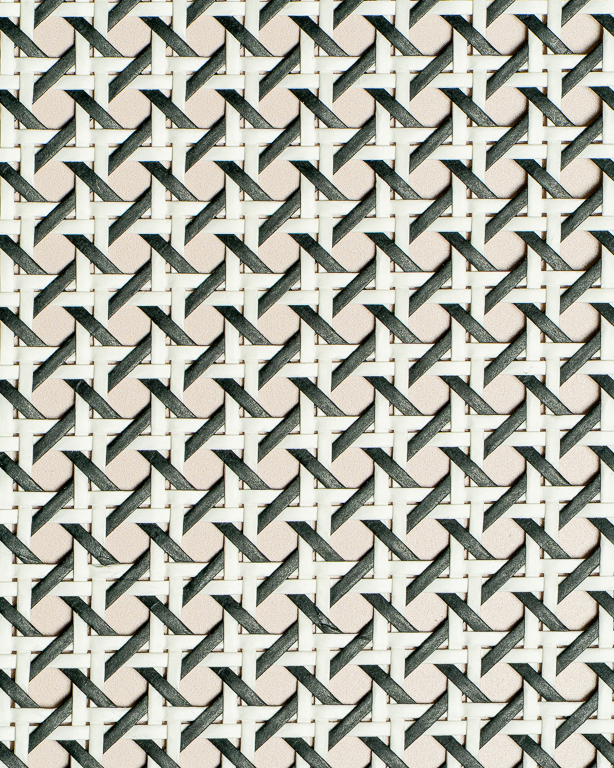 Cannage Papier 1/2 Maille Noir et Blanc | Maison Douineau