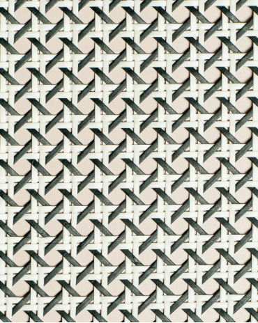 Cannage Papier 1/2 Maille Noir et Blanc | Maison Douineau