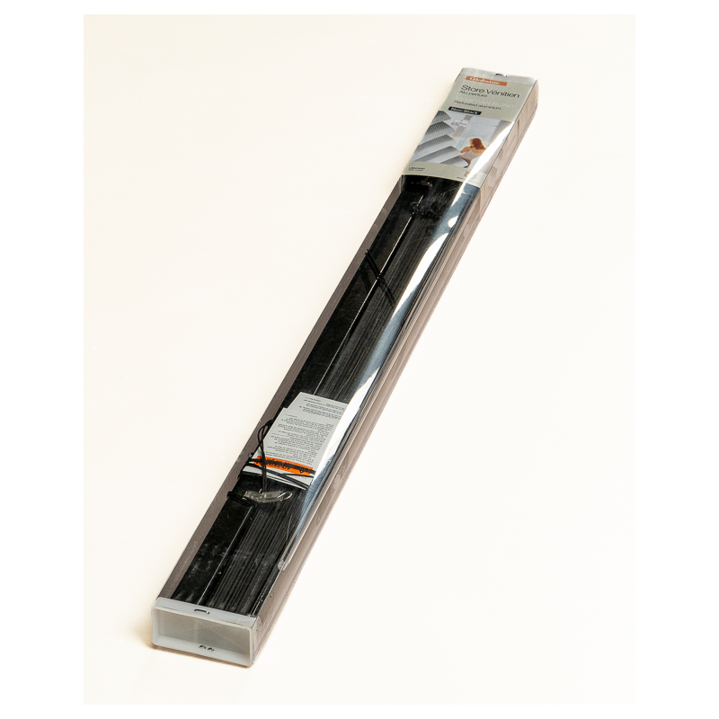 Store Alu Microperforé Noir 25 mm | Maison Douineau