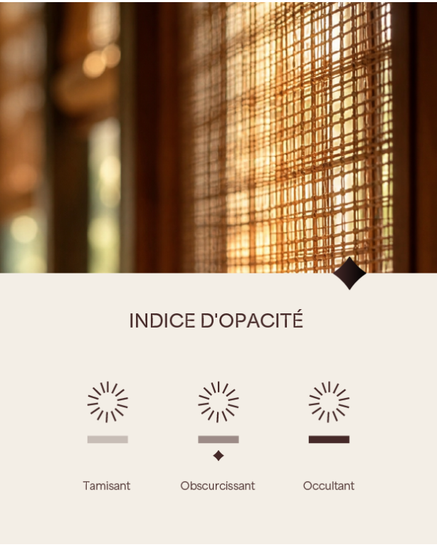Bamboo Blind Kaki | Maison Douineau