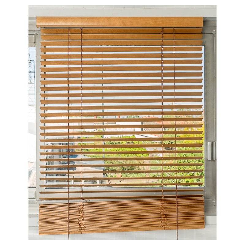 Wooden Blind Light Beech 35 mm | Maison Douineau