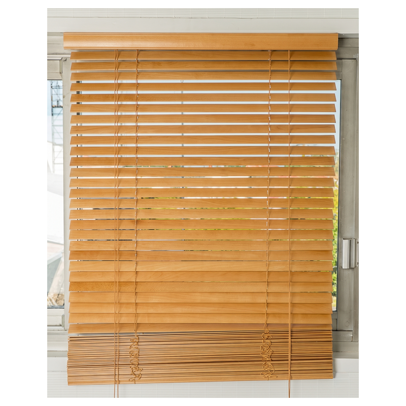 Wooden Blind Light Beech 50 mm | Maison Douineau