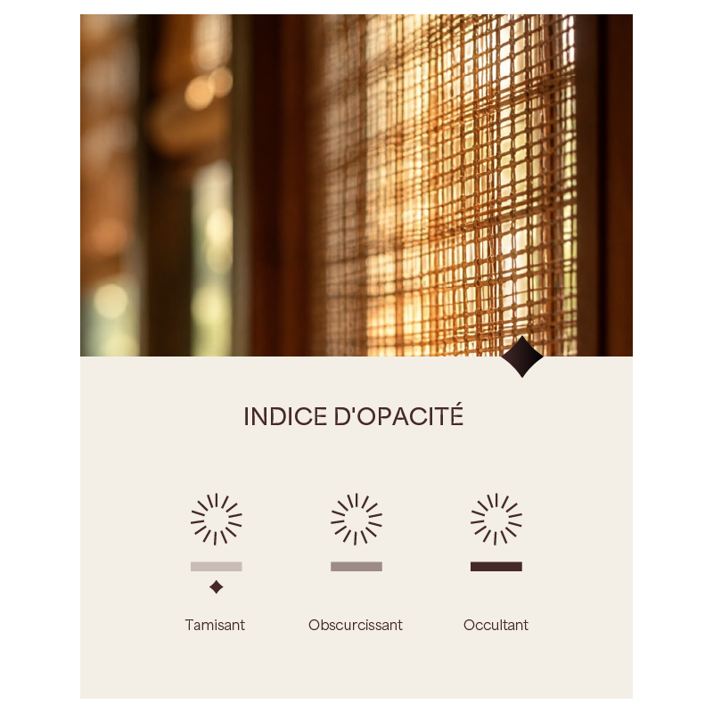 Cellulose Straw Blind Amber | Maison Douineau