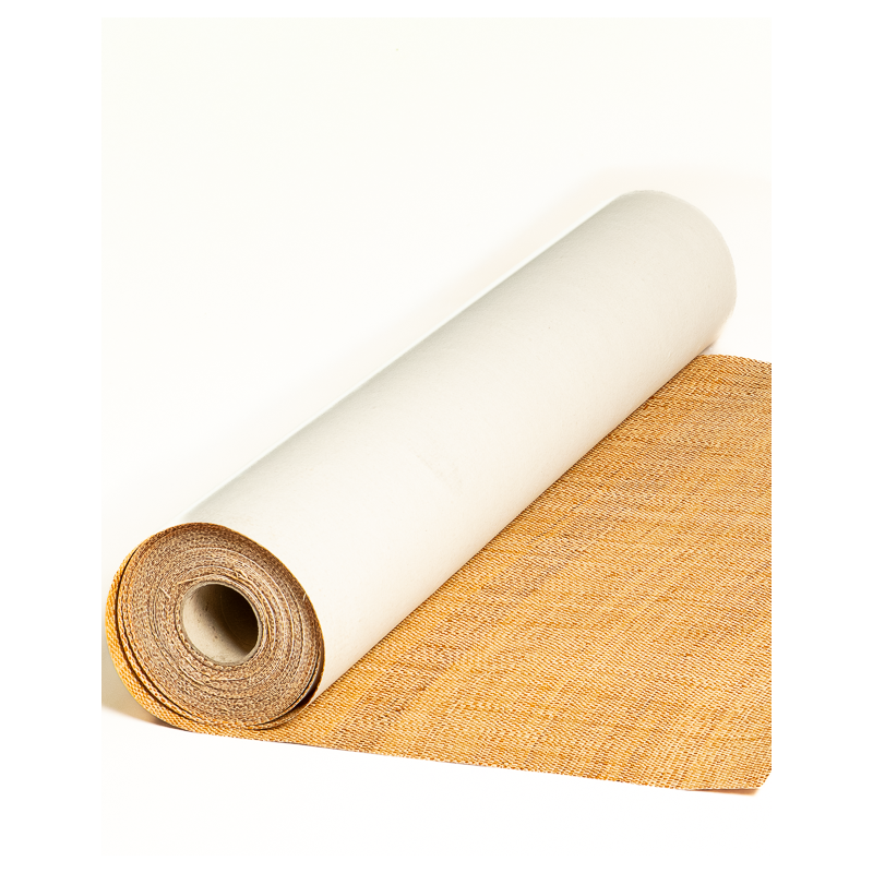 Revêtement Raphia Bicolore Naturel & Ambre | Maison Douineau