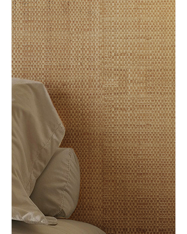 Revêtement Raphia Bicolore Naturel & Ambre | Maison Douineau