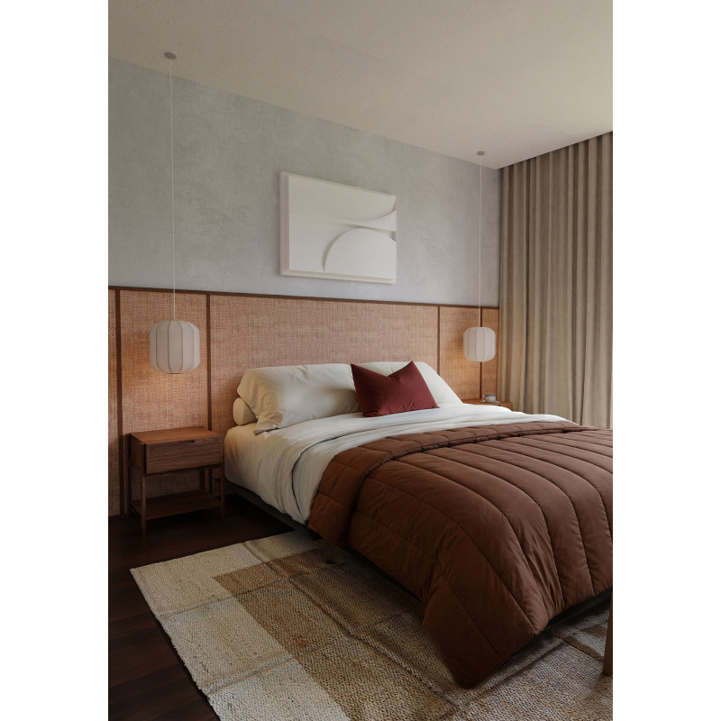 Raffia Wall Covering Natural & Sandal | Maison Douineau