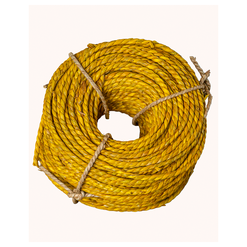 Cordon Végétal Torsadé Jaune 2,5/3 mm | Maison Douineau